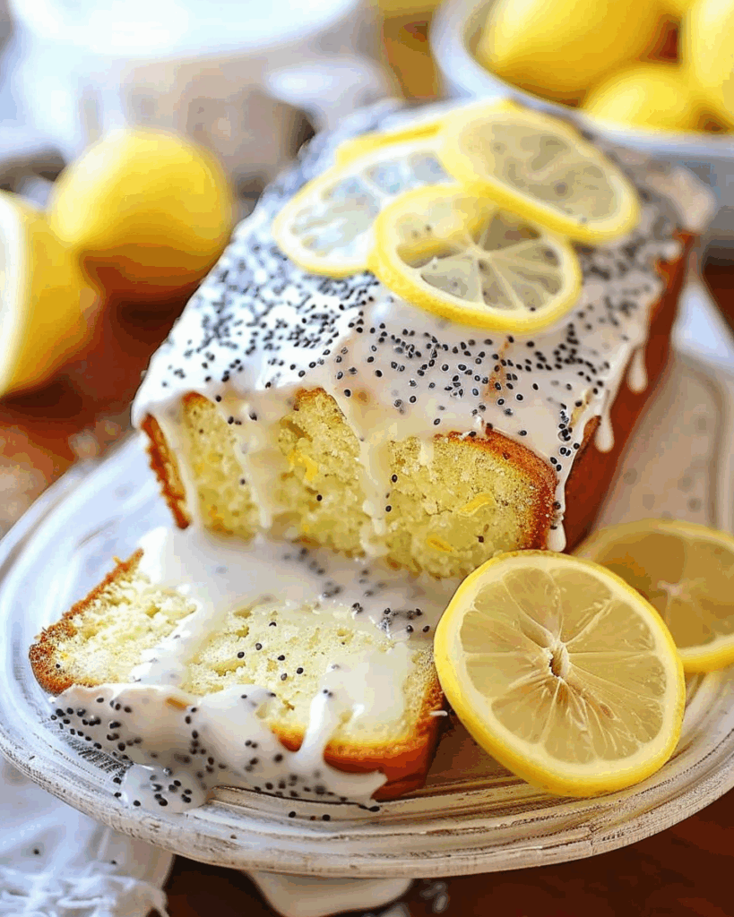 Lemon Poppy Seed Loaf with Glaze
