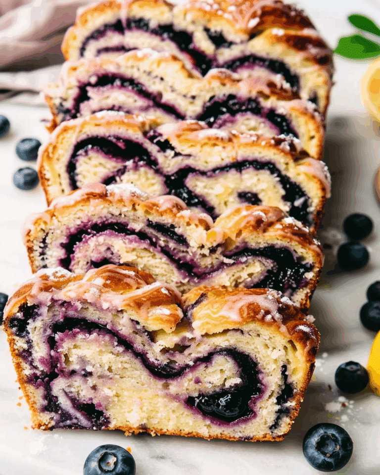 Lemon Blueberry Babka