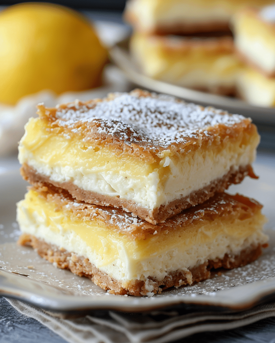 Lemony Cream Cheese Dessert Bars