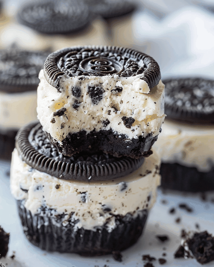 Mini Oreo Cheesecakes
