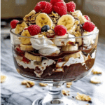 No-Bake Chocolate Banana Split Trifle