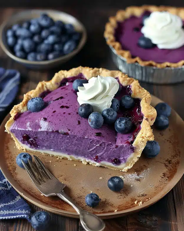 No-Bake Blueberry Pie