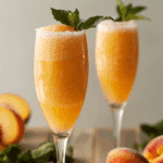 Peach Bellini Mocktail Recipe