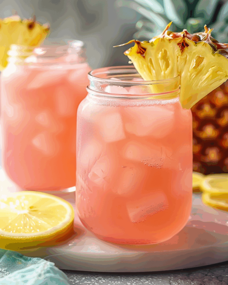 Pineapple Pink Lemonade Soda