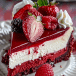 Red Velvet Strawberry Cheesecake