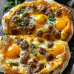 Sausage Egg and Cheese Breakfast Roll-Ups