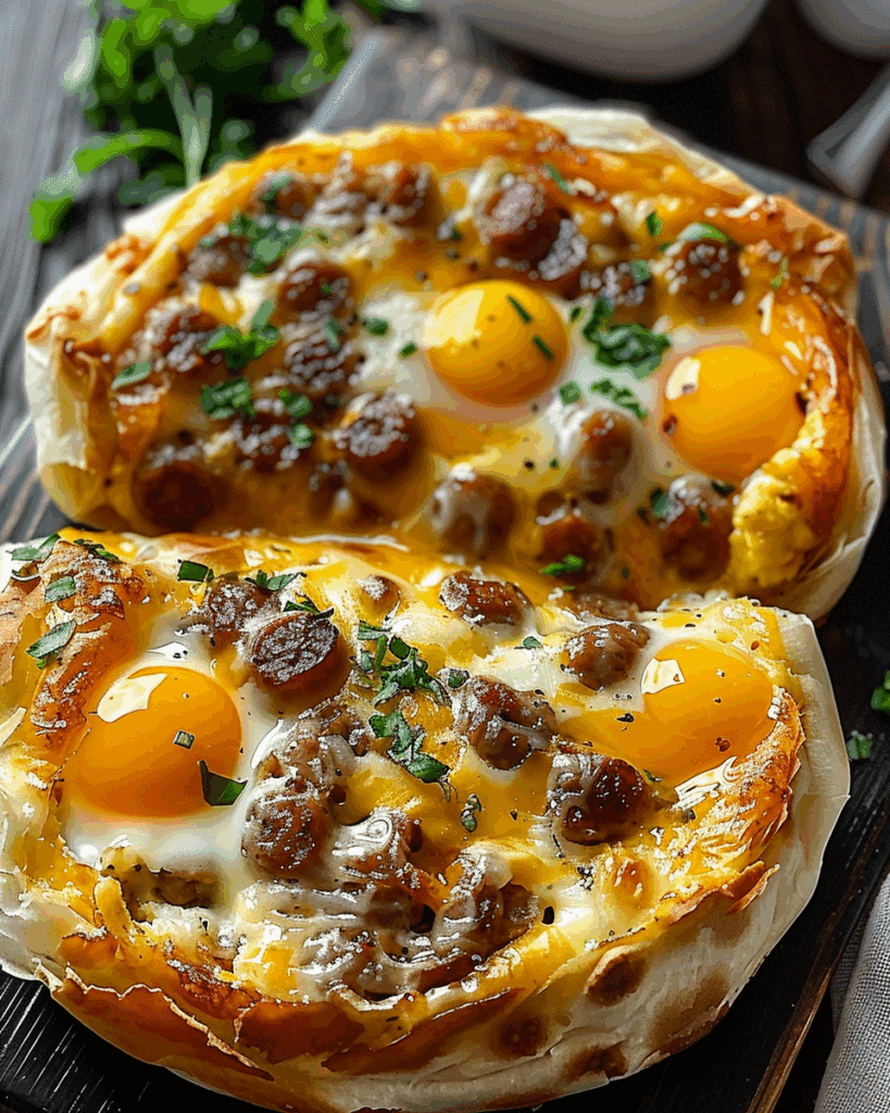 Sausage Egg and Cheese Breakfast Roll-Ups