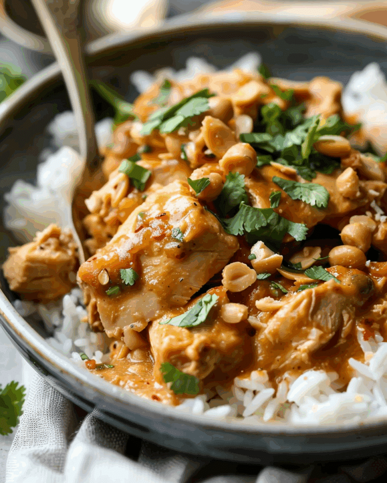 Slow Cooker Peanut Chicken