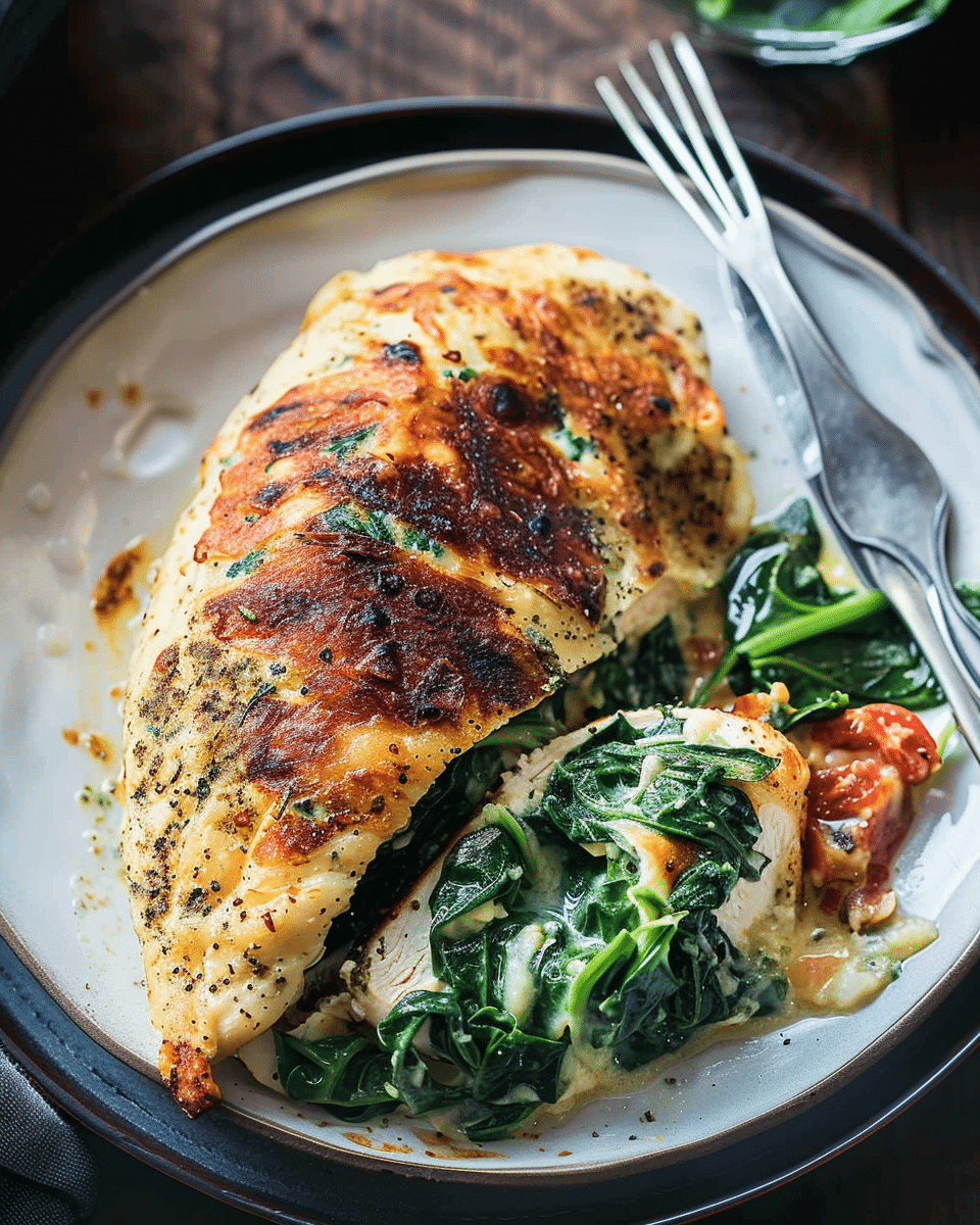 Spinach Stuffed Chicken