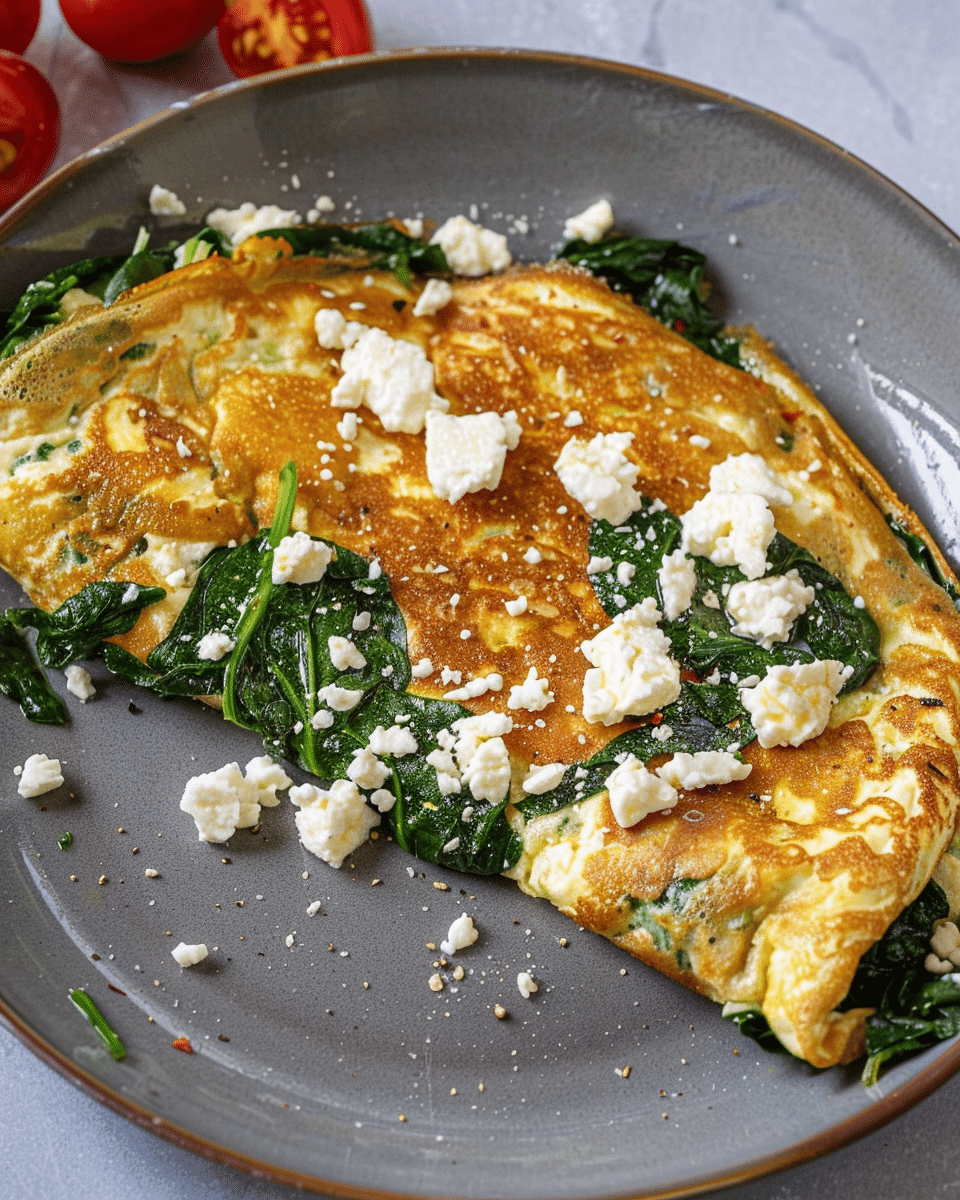 Spinach and Feta Omelet