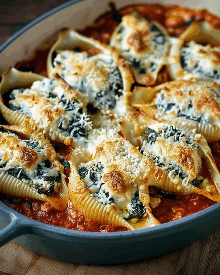 Spinach and Ricotta Stuffed Shells