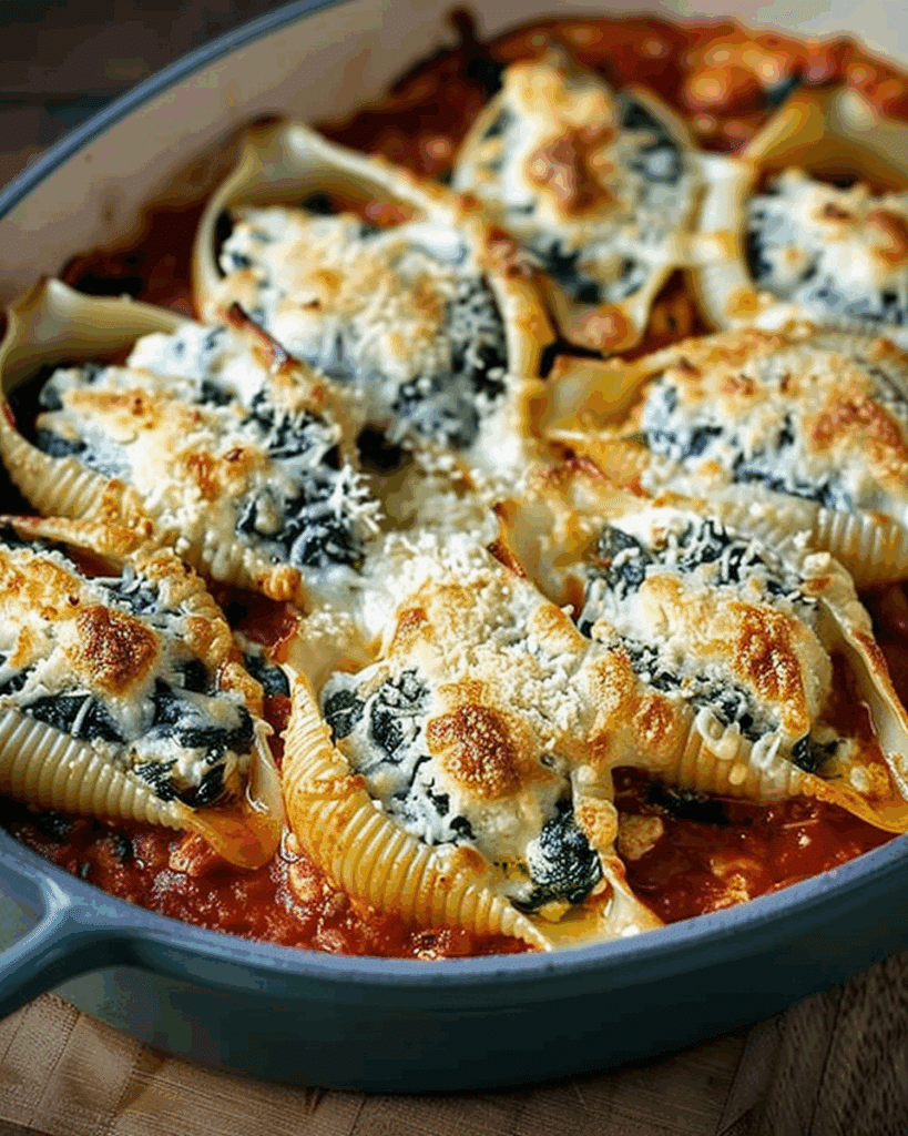 Spinach and Ricotta Stuffed Shells