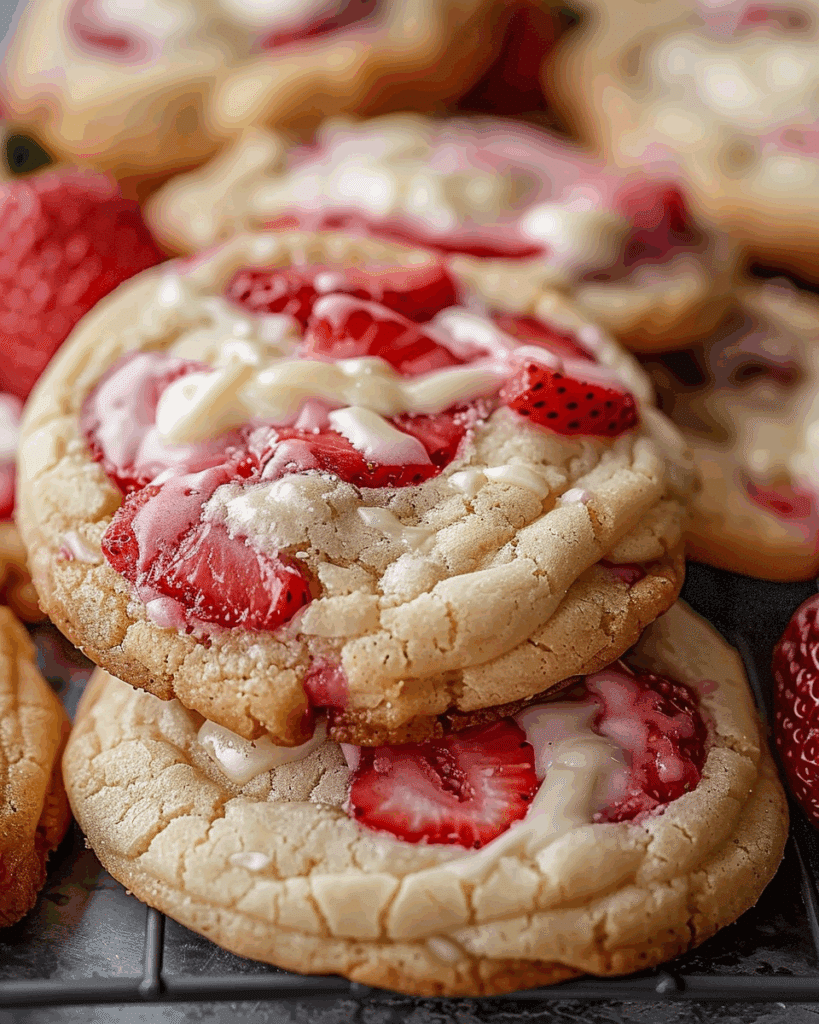 Strawberry Cheesecake Cookies
