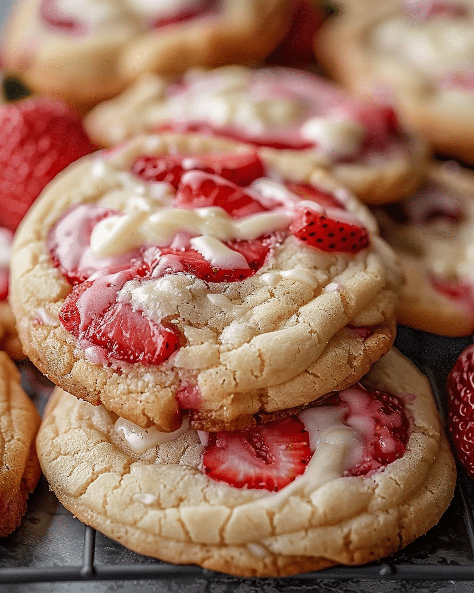 Strawberry Cheesecake Cookies