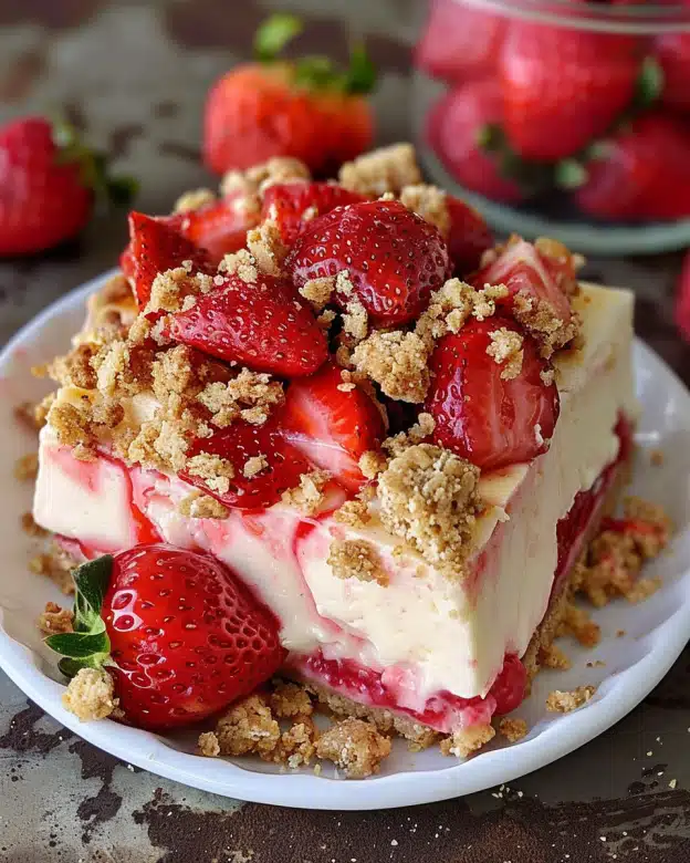 Strawberry Crunch Cheesecake Chunks