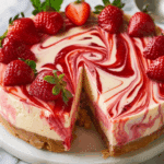 Strawberry Swirl Cheesecak