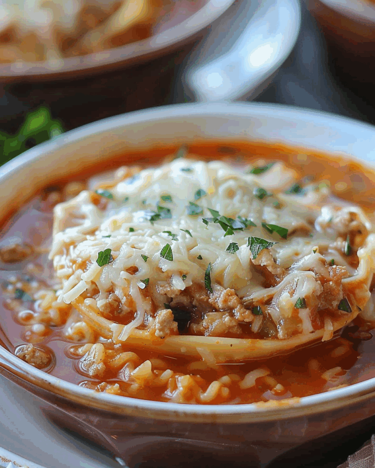The Best Lasagna Soup