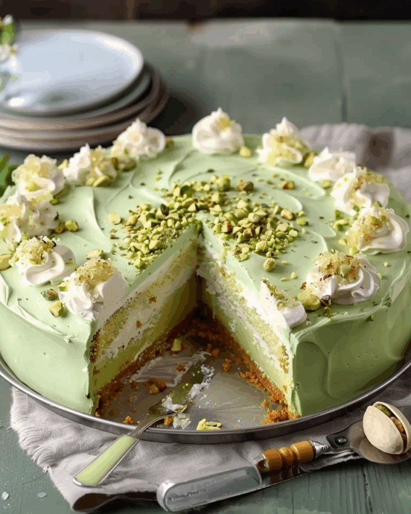 Tropical Pistachio Bliss Cake
