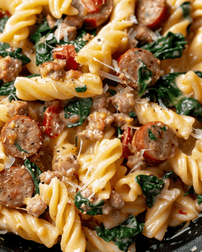 Creamy Tuscan Sausage Pasta