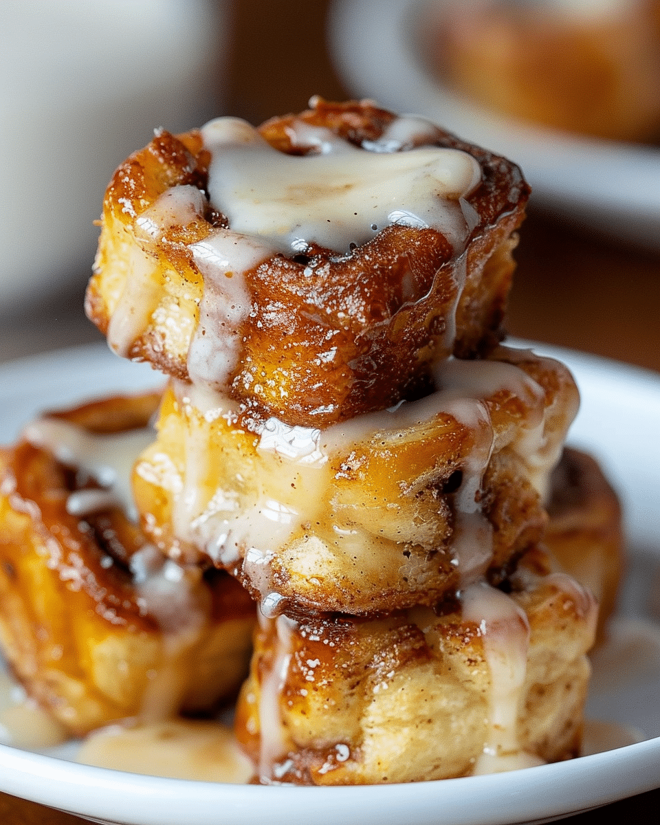 Cinnamon Roll French Toast Bites