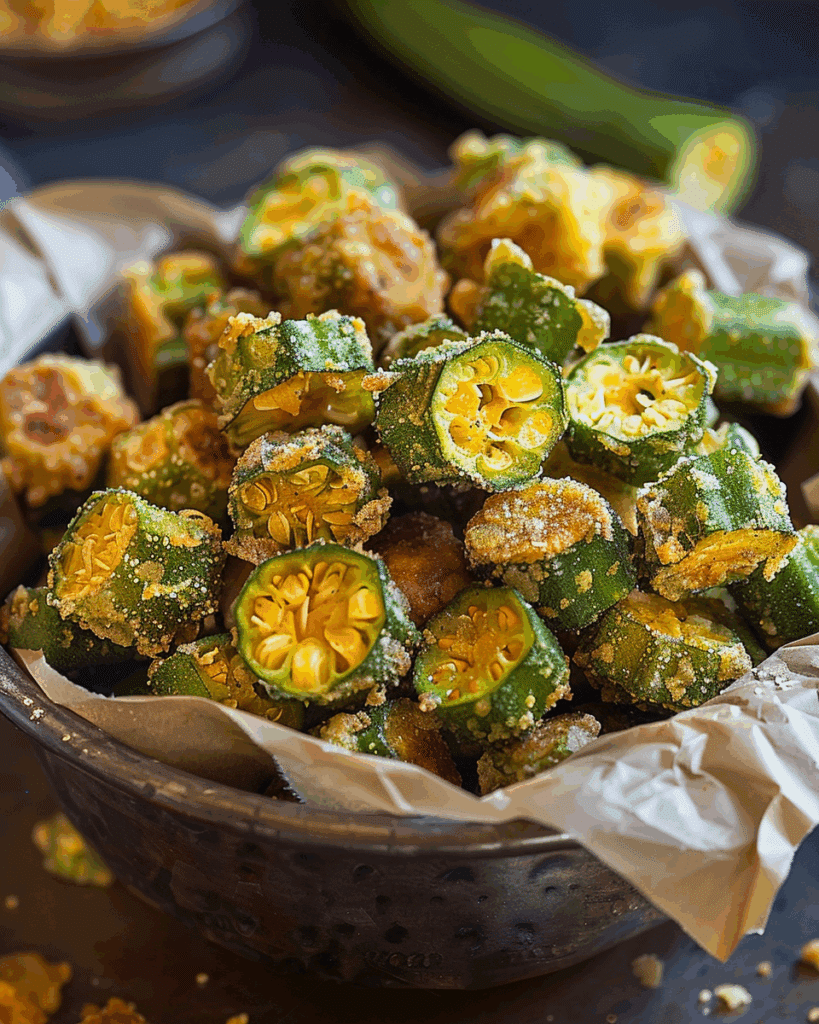 Cornmeal Fried Okra