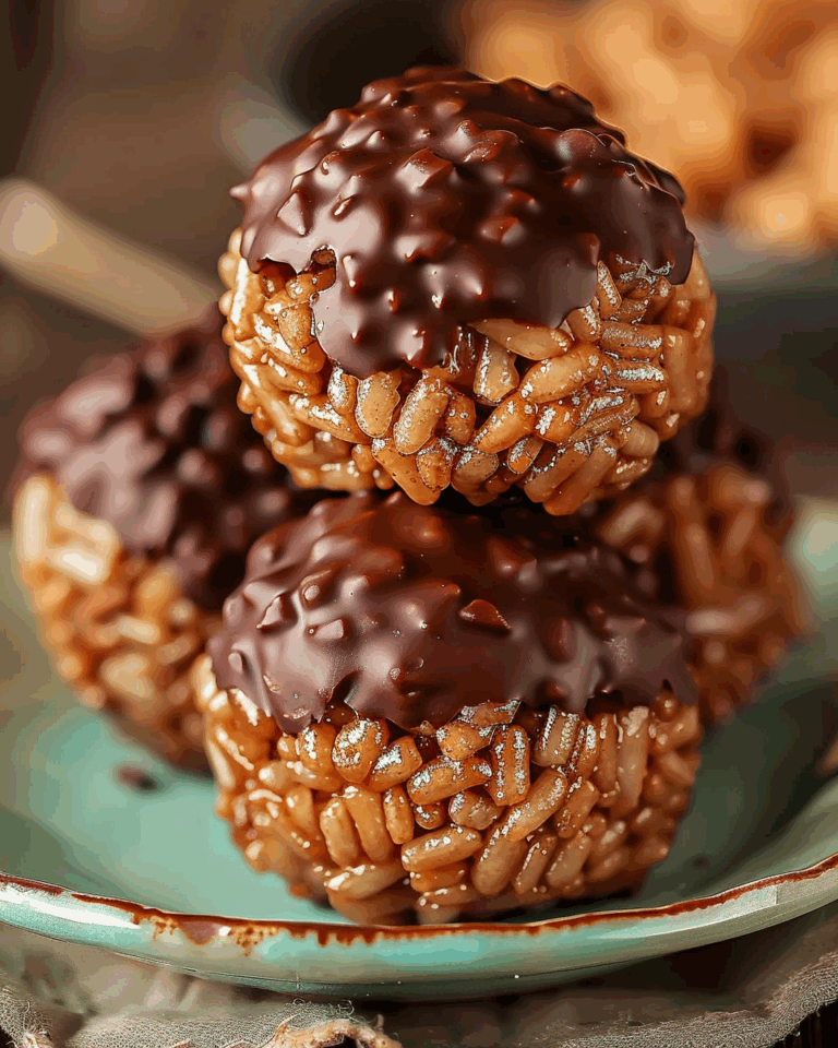 Peanut Butter Balls With Chocolate Rice Krispies