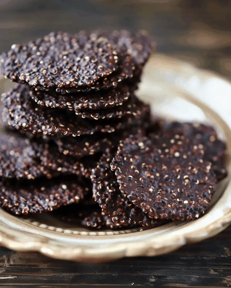 Dark Chocolate Quinoa Crisps