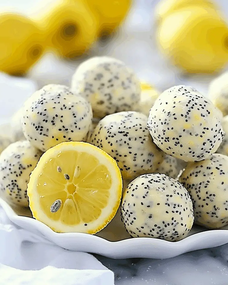 Lemon Poppy Seed Energy Bites