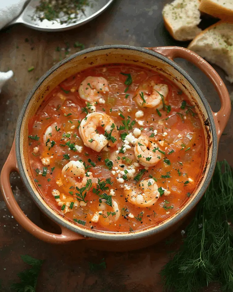 Shrimp Saganaki Soup
