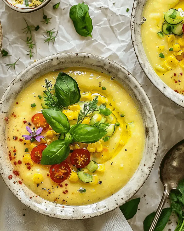 Summer Sweet Corn Gazpacho