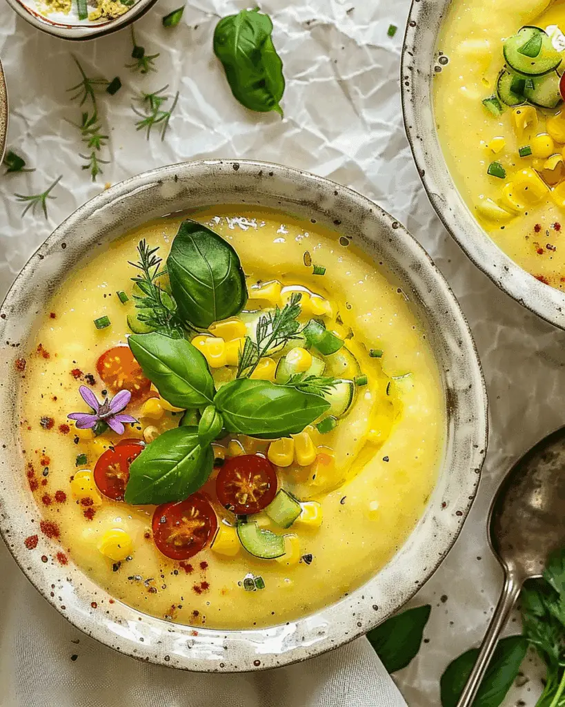Summer Sweet Corn Gazpacho