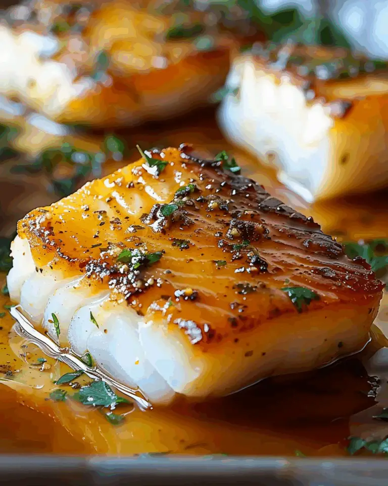 Baked Honey Marinated Cod