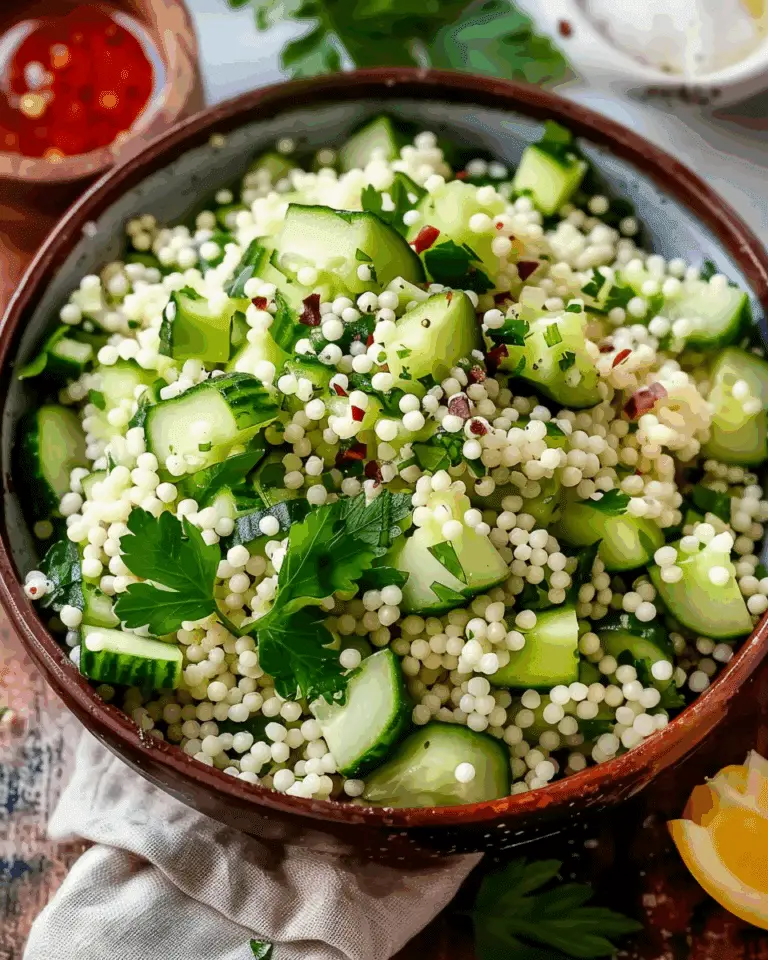 Flavorful Cucumber Couscous Salad