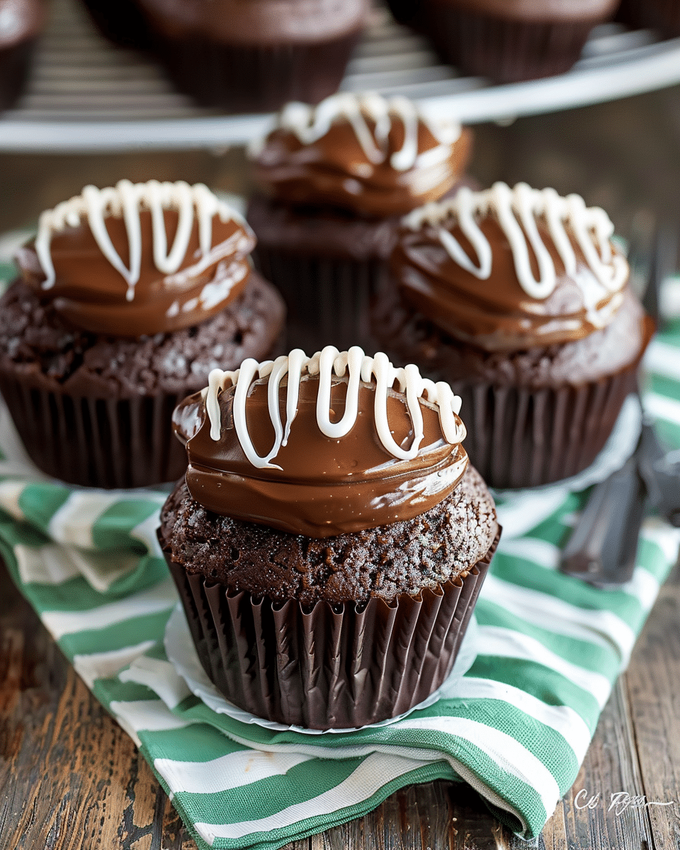 Homemade Football Cupcakes