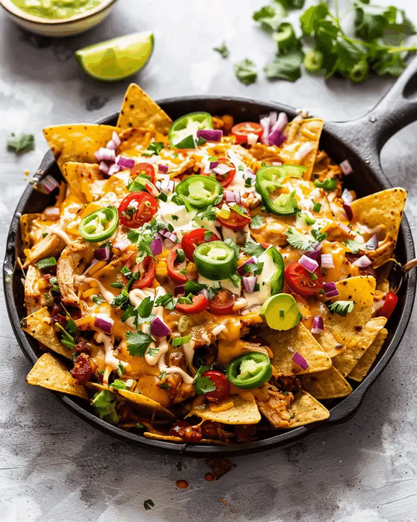 Easy Loaded Chicken Nachos