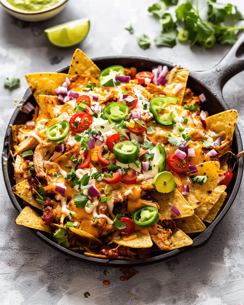 Easy Loaded Chicken Nachos
