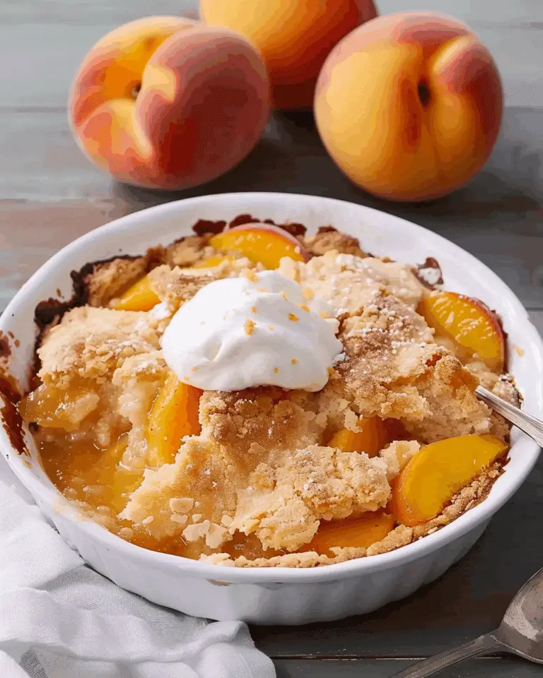 Bisquick Peach Cobbler