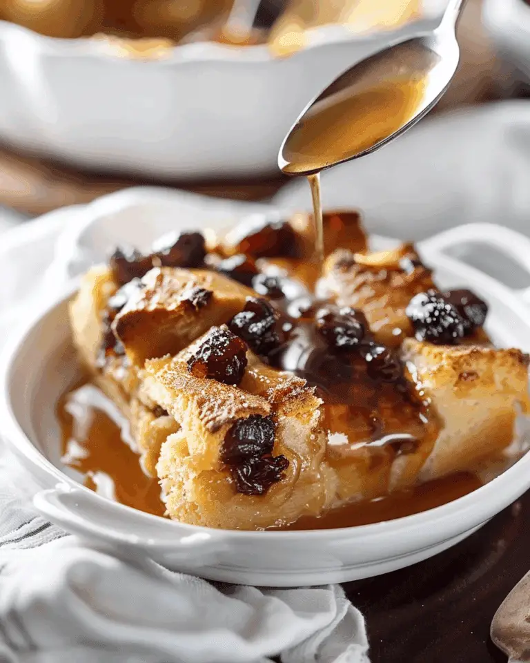 Irish Bread Pudding with Sauce
