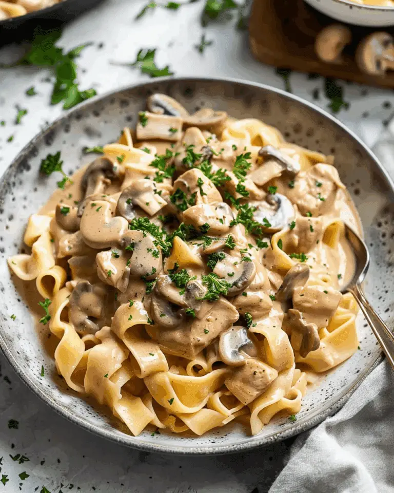 Easy One Pan Chicken Stroganoff