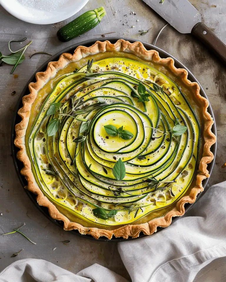 Zucchini Tart with Goat Cheese