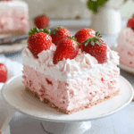 3‑Ingredient No Bake Strawberry Cloud Cake