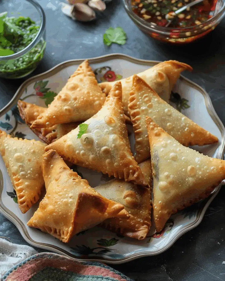 Baked Chicken Samosa