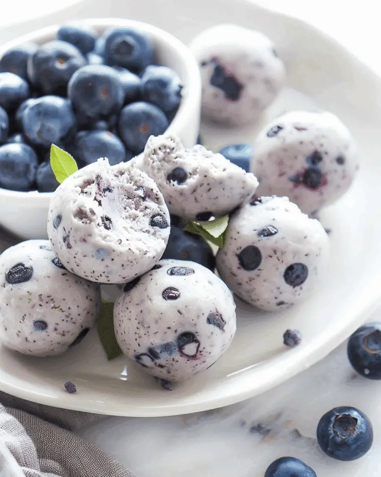 Blueberry Cheesecake Protein Balls
