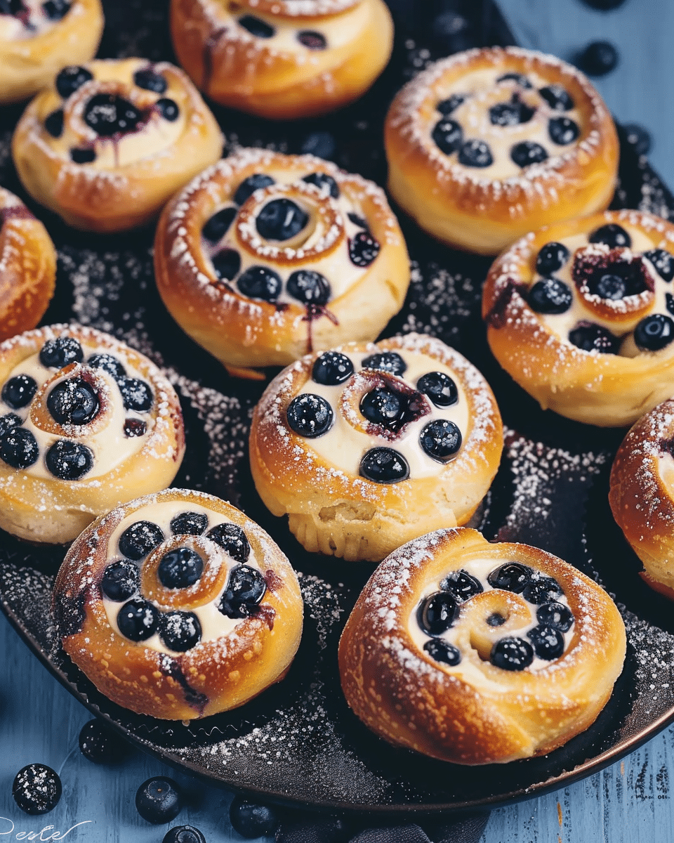 Blueberry Cream Cheese Buns
