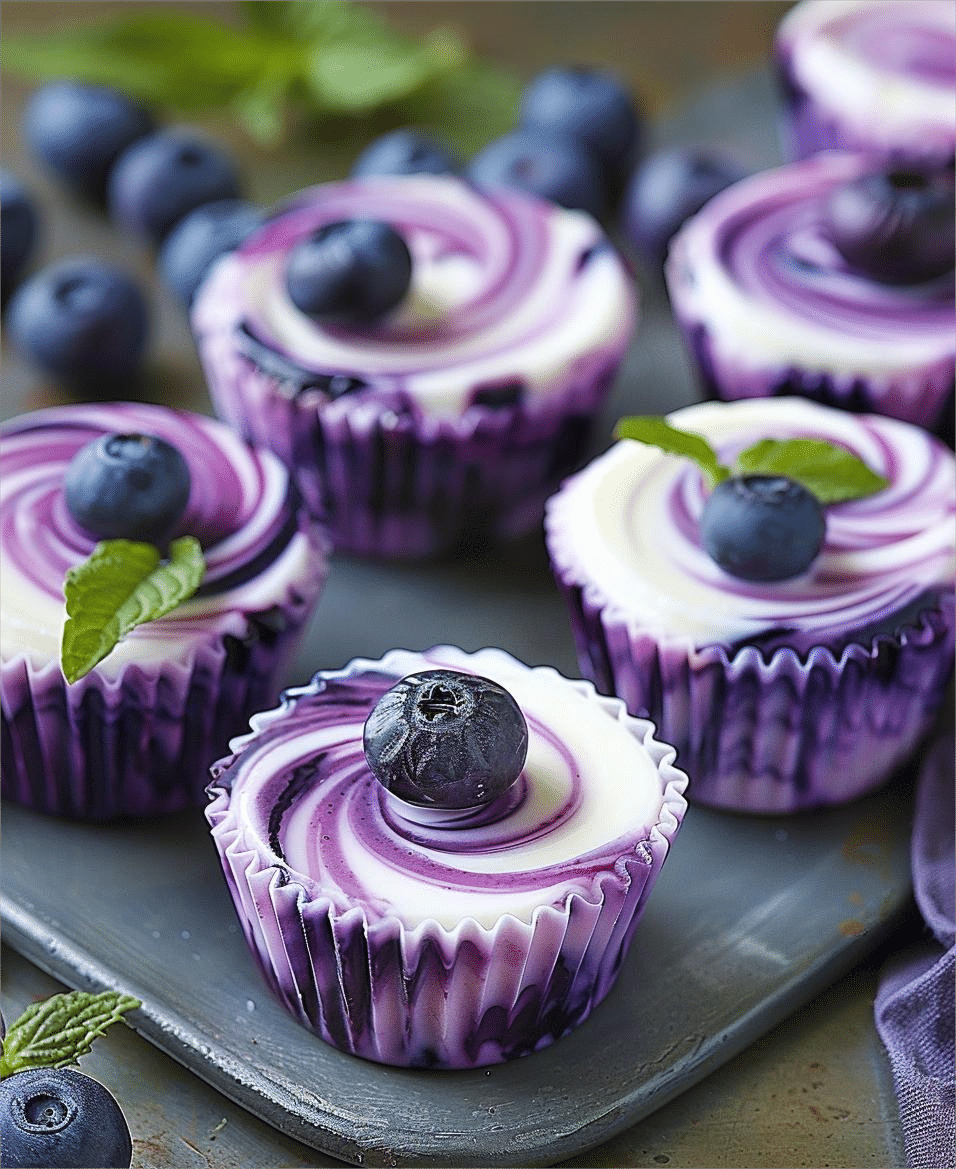 Blueberry Swirl Yogurt Bites