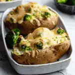 Broccoli Cheddar Stuffed Baked Potatoes