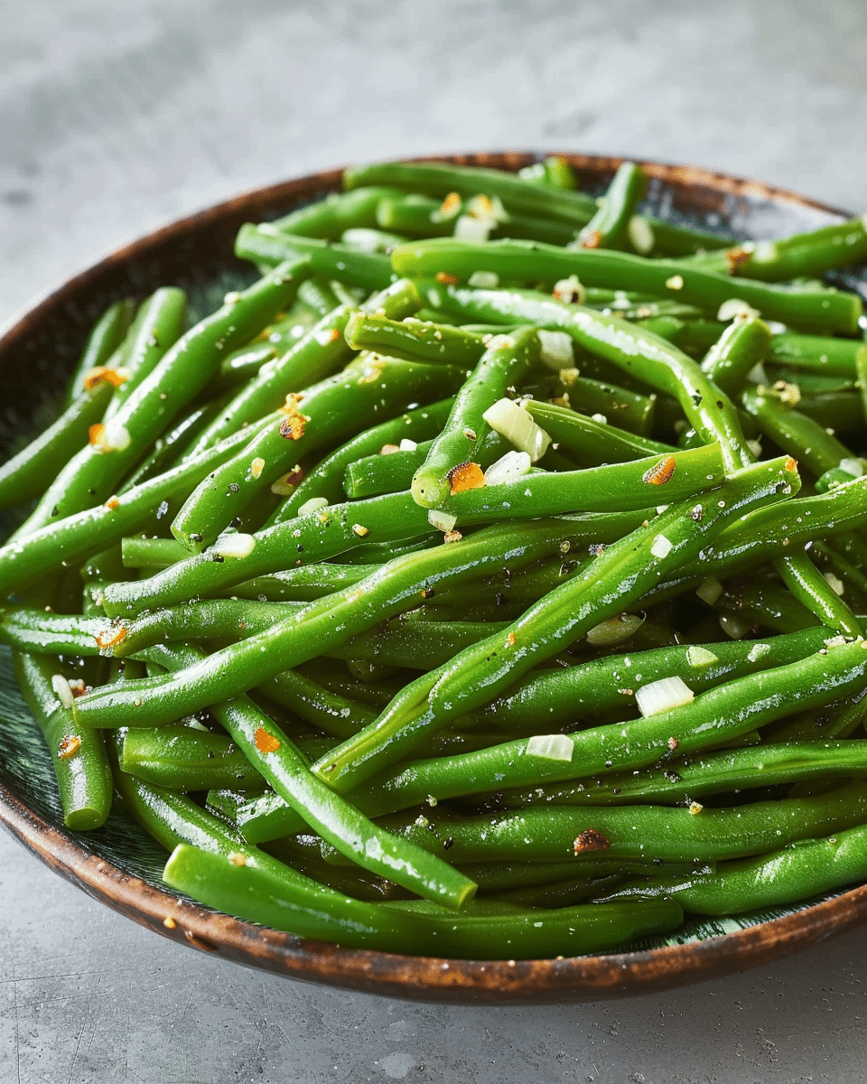 Buttery Garlic Green Beans