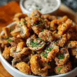 Crispy Fried Mushrooms with Cool Ranch Dip