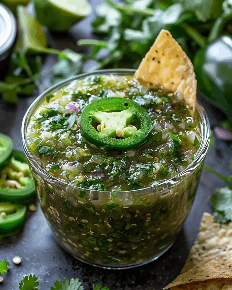 Cilantro-Lime Jalapeño Salsa