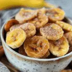 Cinnamon Sugar Air Fryer Banana Chips